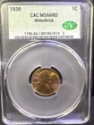 1930 Lincoln Wheat Cent CAC MS66 ~ ATTRACTIVE BLAZING RED