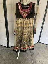     Very Elegant Embroidery Girls 10-15th  Indian Anarkali Kameez With Lining