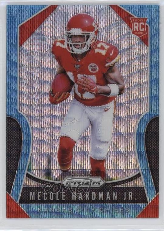 2019 Panini Prizm Rookies Blue Wave Prizm 192/199 Mecole Hardman Jr #345 4f5