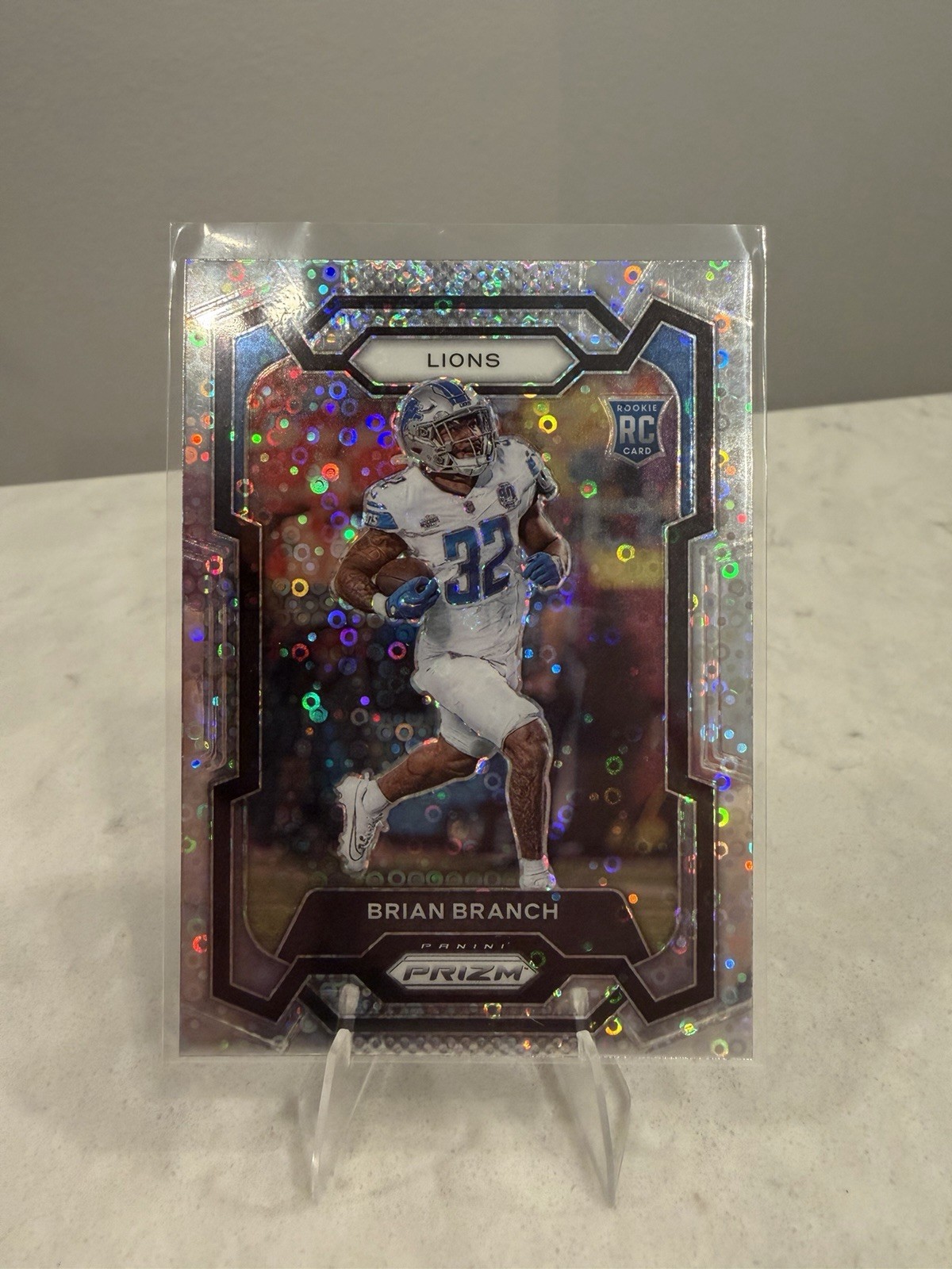 2023 Panini Prizm Brian Branch #328 Silver No Huddle Detroit Lions Rookie SP