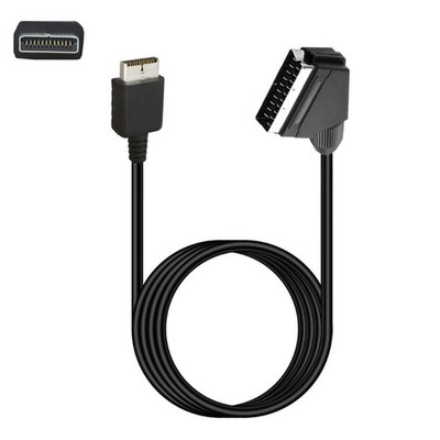 SCART Video Sound Leads For PS1 2 3 Gaming Consoles 180cm RGBs Enhanceds