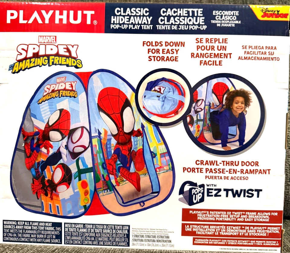 Marvel Spidey and his Amazing Friends Clásico Escondite Pop-Up Juego Tienda PLAYHUT Foto 2 de 4