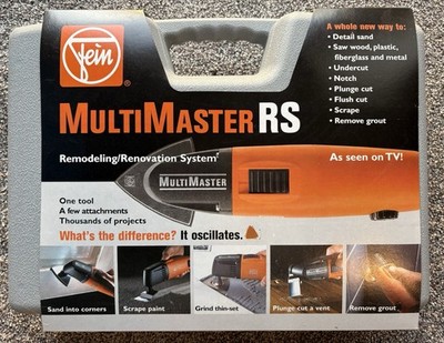 New Fein MultiMaster RS MSxe 636-II Oscillating Tool + Sander Scraper Rasp Grout