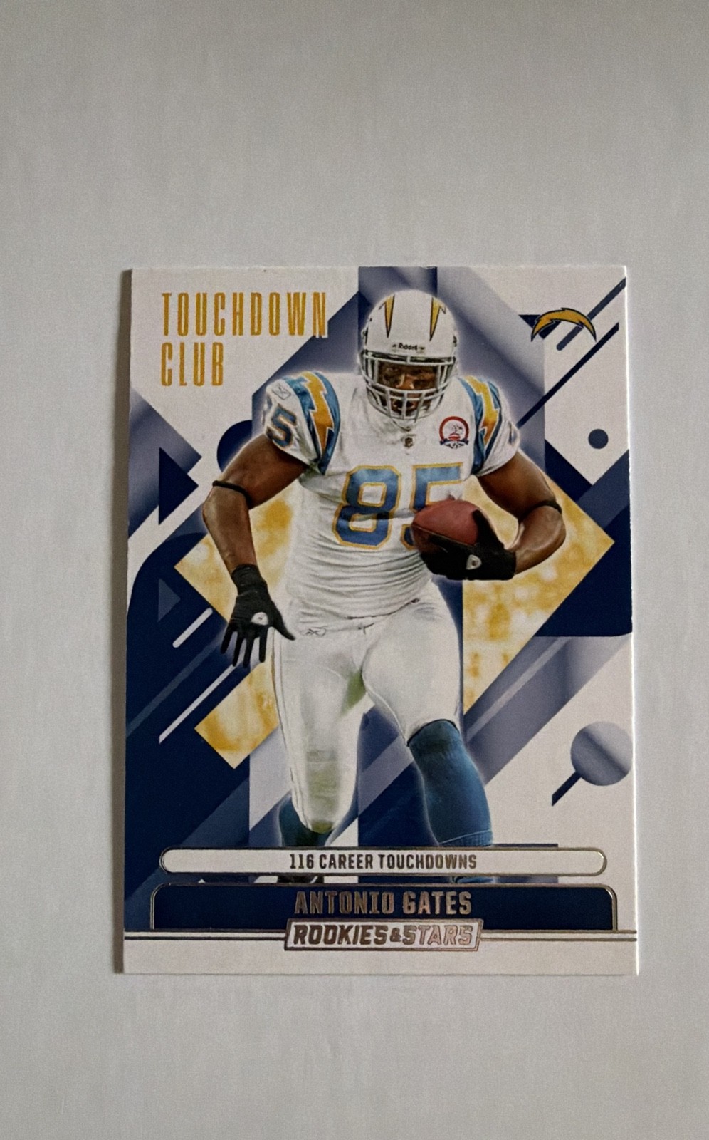 Antonio Gates #8 Football Cards 2025 Panini Rookies & Stars Touchdown Club trading card — raw and PSA graded price guide