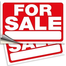 for Sale Sign for Car Pack Inch Premium Vinyl Decals Weatherproof 10x7 2