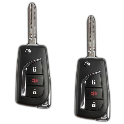 2 Remote Keyless Entry Fob Replacement Flip Key For Toyota 3b (MOZB41TG, 67)