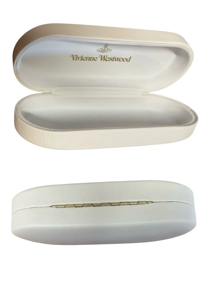 Original Vivienne Westwood White Hard Eyeglass/Sunglass Case Stylish & Authentic - Image 4 of 4