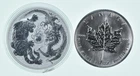 Lot 2 1 Oz Silver Rounds 2018 Australia 1 Dollar - 2004 Canada 5 Dollars *098