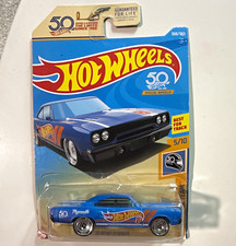 Hot Wheels Hw 50 Race Team 164 1970 Plymouth 70 Road Runner Blue Unopened