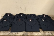 Red Kap KP14NV RG 36 8 Pk Size S Men's Blue Button Closure Lab Coat