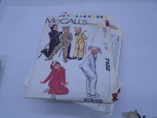 CAT TIGER BUNNY MOUSE SEWING COSTUME McCall's 7132 Size 4 Child