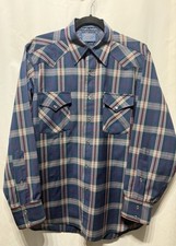 Pendleton High Grade Western Wear VTG Wool Pearl Snap Men  s Shirt USA  SZ Med