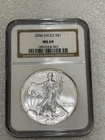 2006 Silver Eagle  NGC MS 69 Brown Label ~ PRISTINE ~ NO SPOTS (347)