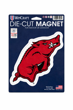 Wincraft University Arkansas Razorbacks Outdoor Car Magnet 6" x 9" Inches