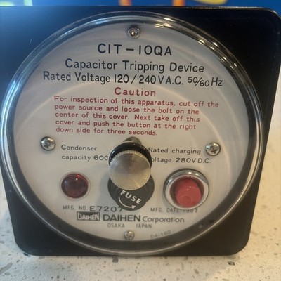 DAIHEN CIT-IOQA Capacitor Tripping Device. Electrical component Provides DC Trip