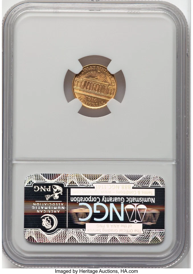 1916 McKinley $1 Gold NGC MS 66 (GIJ) - Image 3 of 4