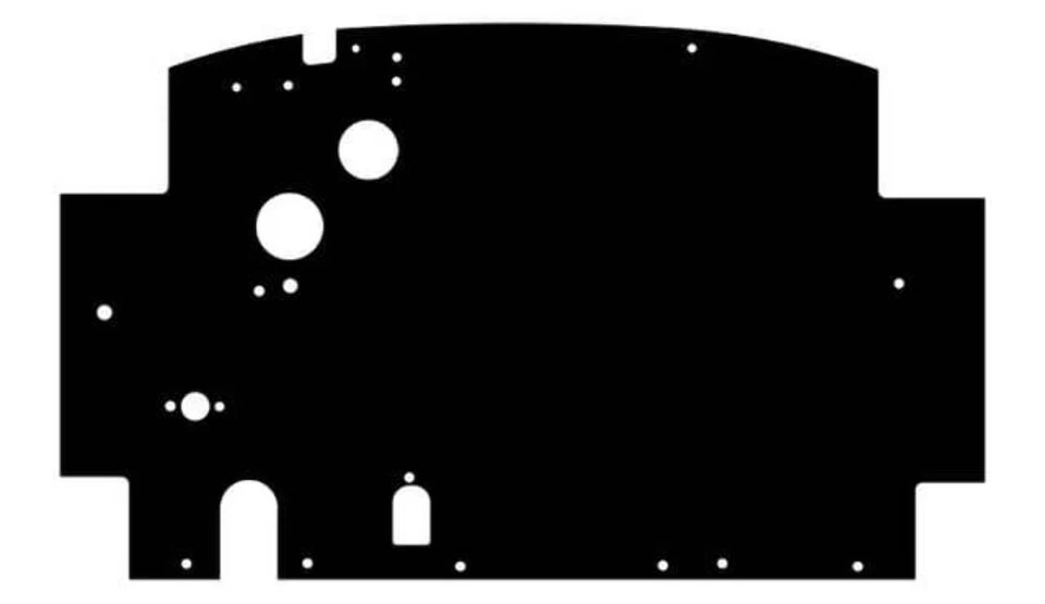 Almohadilla aislante cortafuegos Sound Deadener para modelo 1107 Packard 1933-1934 Foto 4 de 4