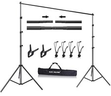 SLOW DOLPHIN 10x 8.5 ft Photo Backdrop Stand, Adjustable Photography...