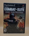 Combat Elite: WWII Paratroopers (Sony PlayStation 2) CIB, Tested & Working
