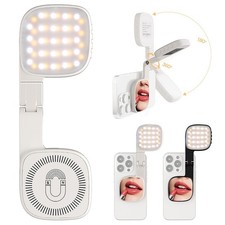 MagSafe Selfie Light with Mirror Magnetic Portable Fill Light for iPhone Android