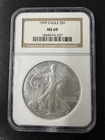 1999 Silver Eagle NGC MS69 1oz .999 Fine Silver