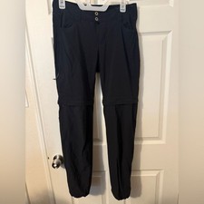 Columbia Omni-Shield Zip Off Convertible Hiking Pants Shorts Womens Sz 6 Black