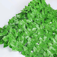3-30M Roll Artificial Hedge Garden Fake Ivy Leaf Privacy Fence Screening Panel