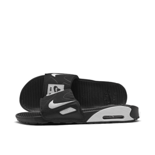 NWT Men's Nike Air Max 90 Slide Sandals BLACK WHITE BQ4635 NWT Men's Nike Air Max 90 Slide Sandals BLACK WHITE BQ4635