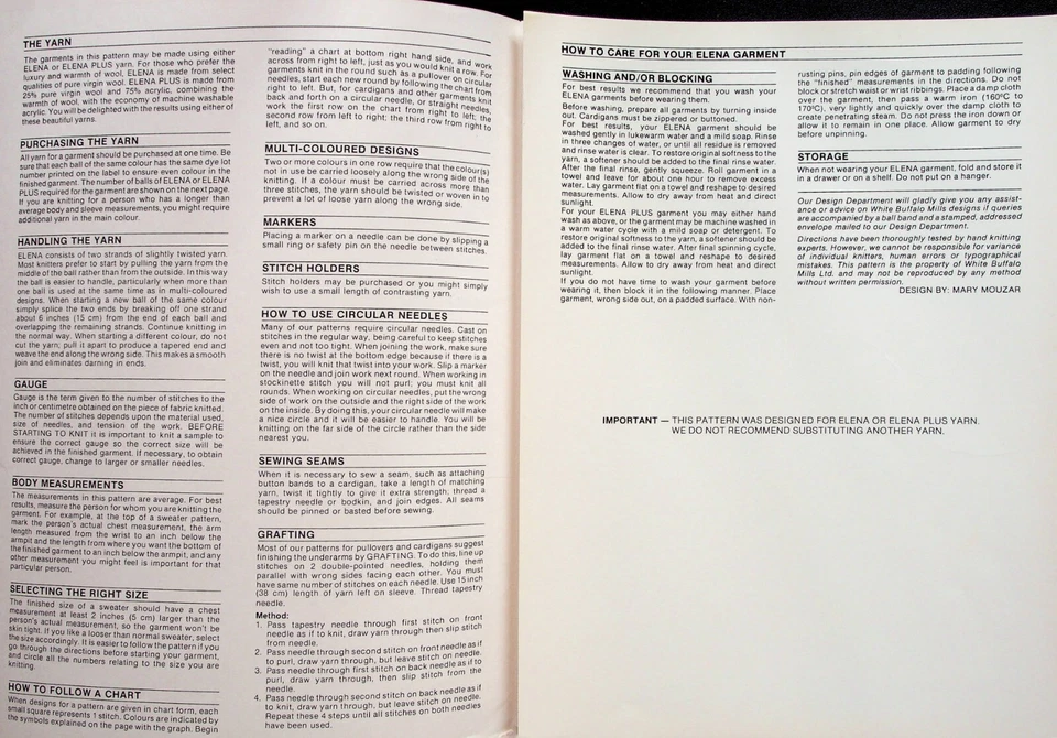 Knit Pullovers Vest Hat Patterns By Buffalo - Image 2 of 2