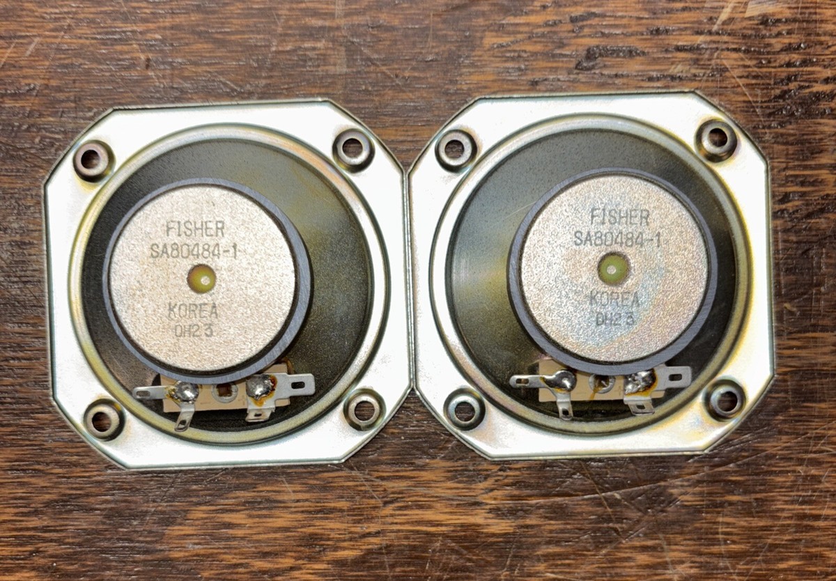 FISHER Speakers SA80484-1 DH23 3” Tweeters 4 Ohm PAIR | eBay