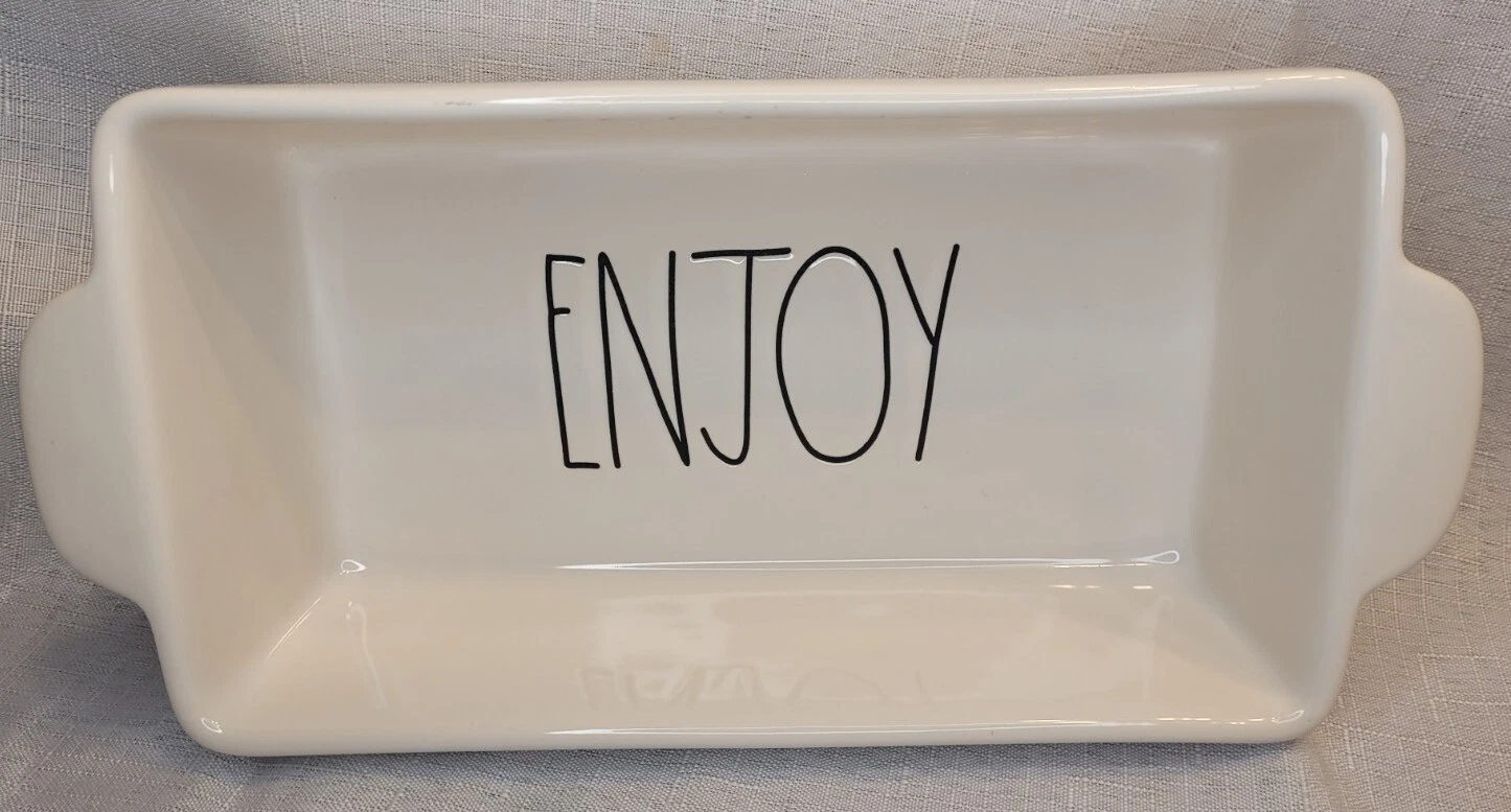 Rae Dunn ENJOY Ceramic Baking Dish Loaf Pan Large Letter Farmhouse by Magenta
Opens in a new window 