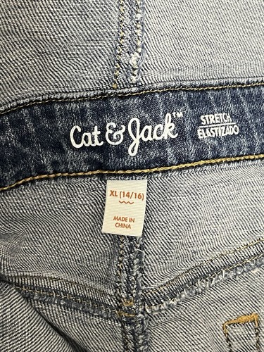Cat & Jack Girls Denim Stretch Dress Size XL- 14/16 - Picture 7 of 9