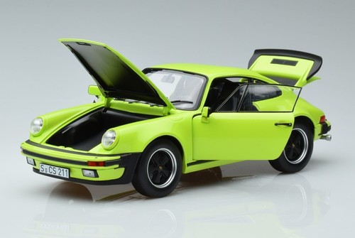 187666 Porsche 911 Turbo 3.0 Light Green Norev 1/18 - Picture 2 of 7