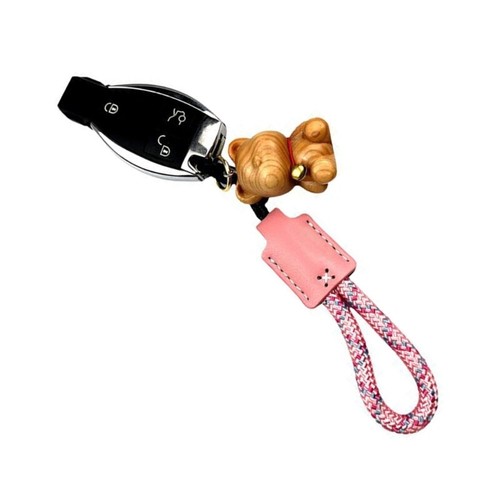 Portable Leather Keychain Pendant Key Chain Charm for Business Meetings and More - 第 5/8 張圖片
