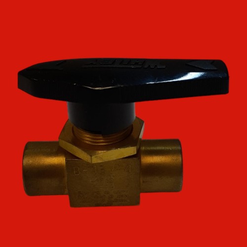 Swagelok Whitey B-43VF4 Brass 1-Piece 40 Series Ball Valve, 1/2 in. FNPT - Picture 3 of 5