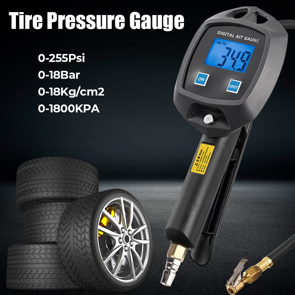 Manomètre digital voiture 0-18Kg/cm² contrôleur pression pneu universel