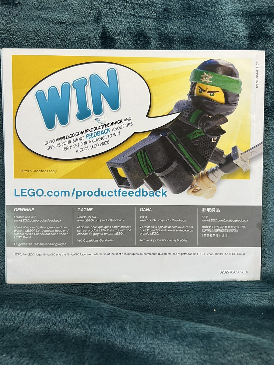 LEGO Instructions Book Manual Only Ninjago 70673 Authentic Paper