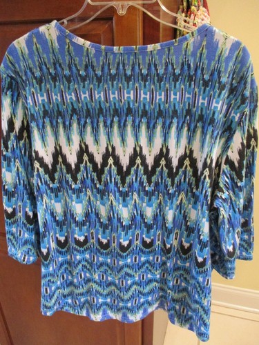 Women's Links Multicolor Blouse/Top 3/4 Sleeve Size: XL - Picture 3 of 6