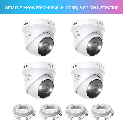 ZOSI 5MP Außen POE Überwachungskamera Set mit LAN Kabel für ZOSI 5MP 8MP PoE NVR