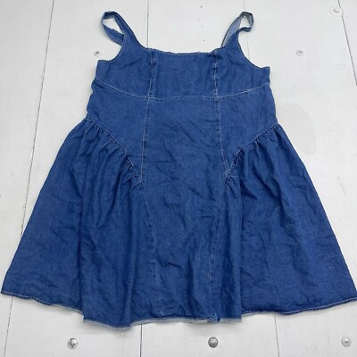 Shein Mod Curve Blue Denim Tie Waist Sleeveless Dress Women's Size 2XL | eBay Shein Mod Curve Blue Denim Tie Waist Sleeveless Dress Women's Size 2XL | eBay