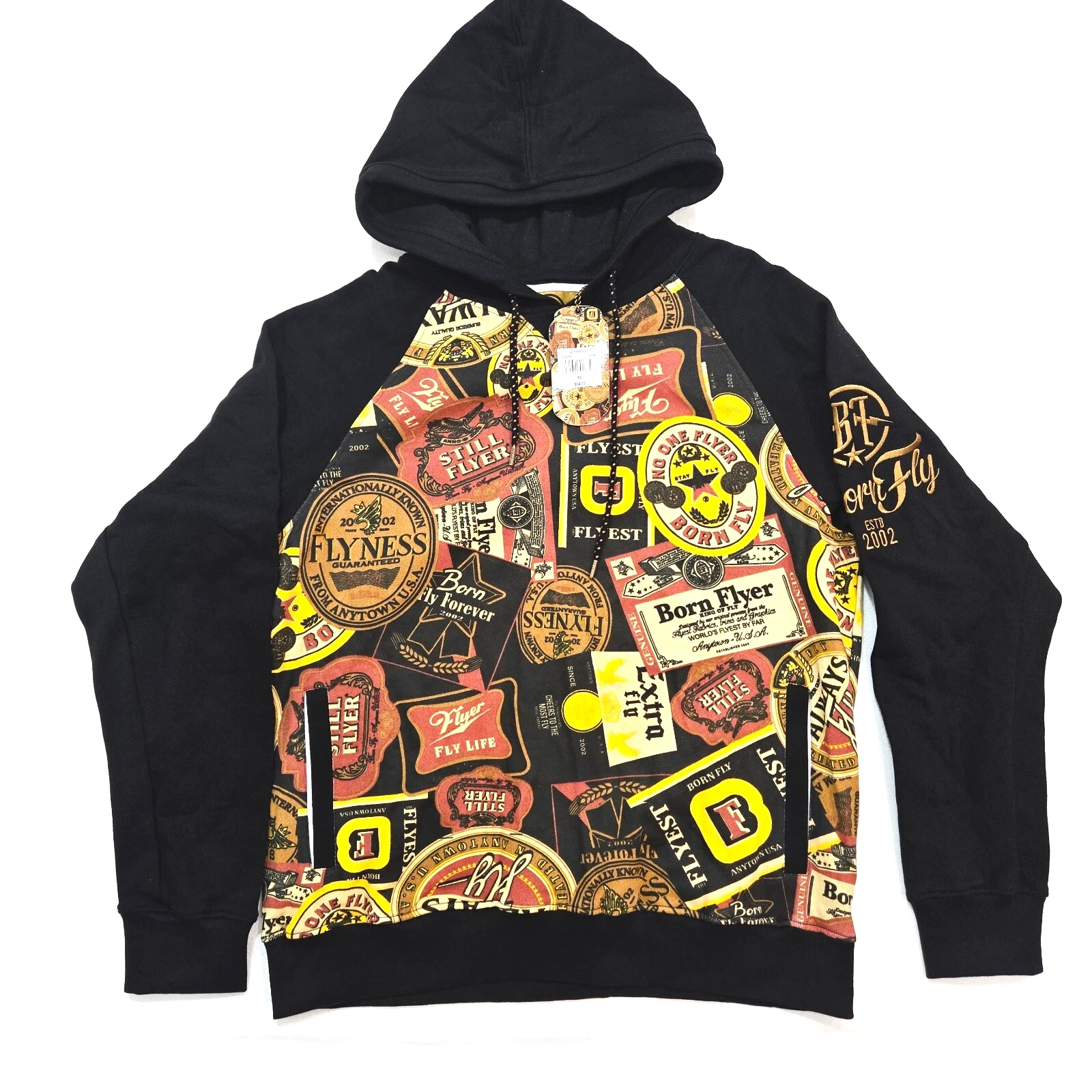 Born Fly Men's Black Brown Retro Beers Hoodie Jacket Designs Beer Jacket Design
Opens in a new windo