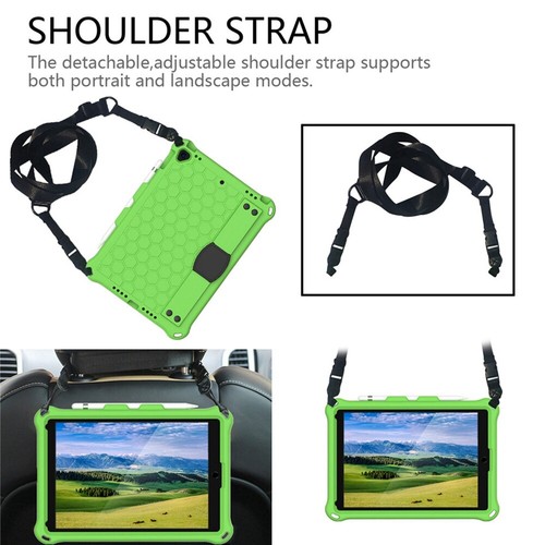 Rubber Stand Case Cover With Strap For iPad Mini Air Pro 1 2 3 4 5/6/7/8/9th Gen - Picture 50 of 84