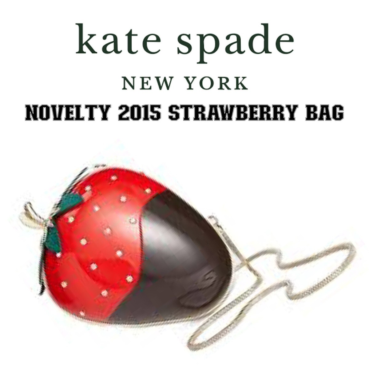 【完売品】限定販売⭐︎ kate spade イチゴ型パールかごバッグ パール kate spade new york(ケイトスペード) かごバッグ(レディース