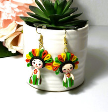 Beautiful Hand-Made Lele Doll Earrings