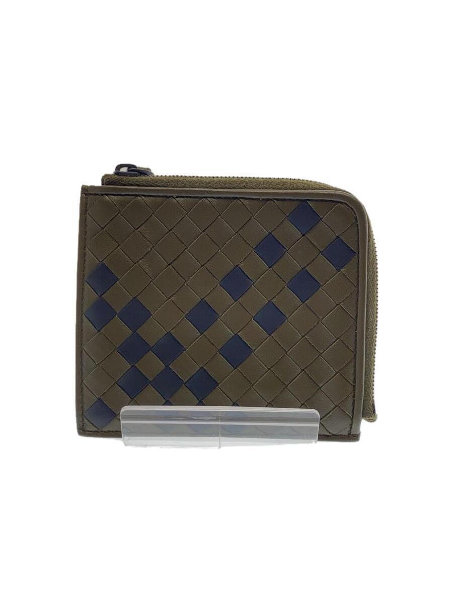 Bottega Veneta Mini Intrecciato Leather Wallet Khaki Japanese Import