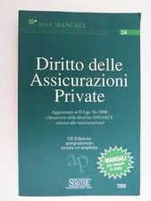 Diritto delle assicurazioni private - Edizioni Giuridiche Simone, 2008