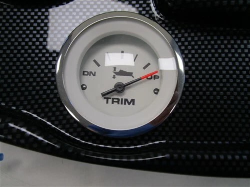 LOWE F2152160425 GAUGE SET OF (4) PANEL CARBON FIBER 20 1/2" X 9 3/4" BOAT - Image 4 of 4