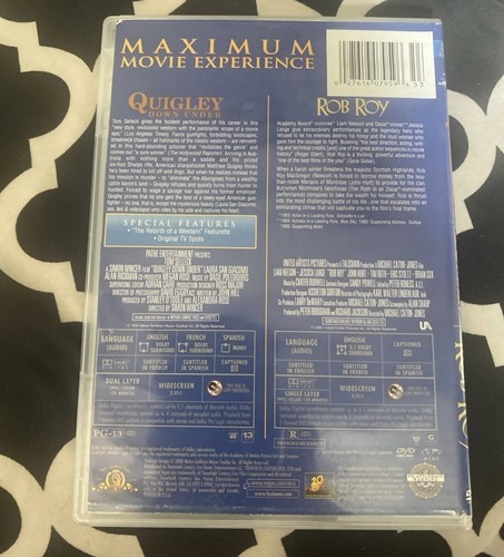 Rob Roy & Quigley Down Under DVD buy one get one 30% off SEE ALL LISTINGS - Picture 2 of 3