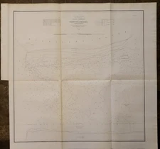 1856 Nautical Chart MAFFIT'S CHANNEL - CHARLESTON HARBOR, SOUTH CAROLINA (21x21)