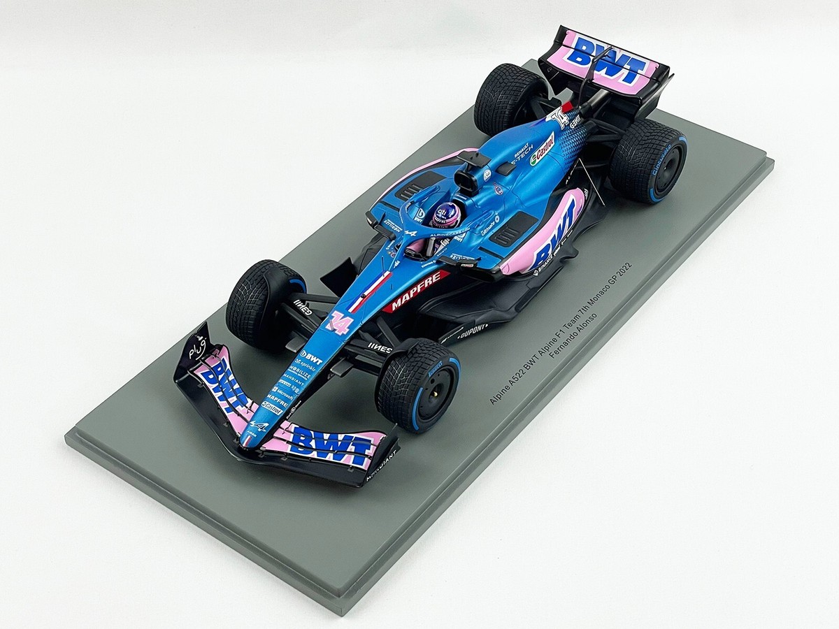 Alpine Renault BWT F1 A522 #14 Fernando Alonso Monaco GP 2022 1:18